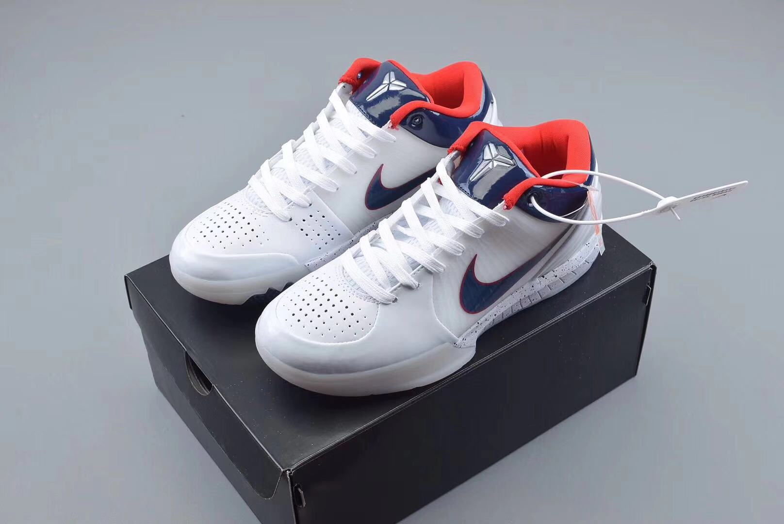 Nike ZoKobe 4 ZK4 USA Team White Blue Red Shoes